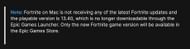 Fortnite version support on Mac (Image via Epic Games)